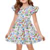 Sommer-Prinzessinenkleid für Mädchen - A-Linien-T-Shirt-Kleid Ostertag