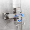 Bathroom Pressurized Top Hot And Cold Shower Spray Set Household Stainless Steel Shower Set Shower Nozzle