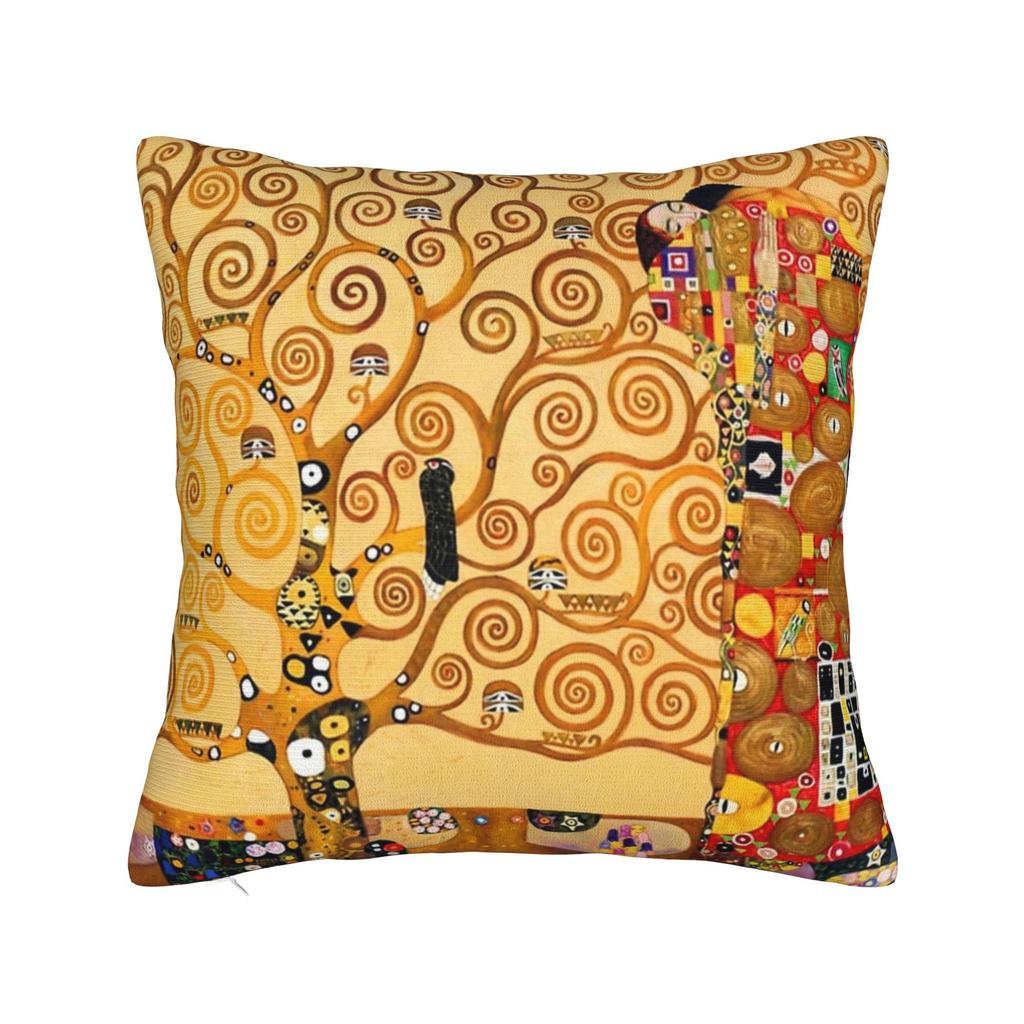 Gustav Klimt Country Garden  Printing Pillowcase Cushion Cover  Pillow Covers New Style Chair Decoration Zipper Multi-Size