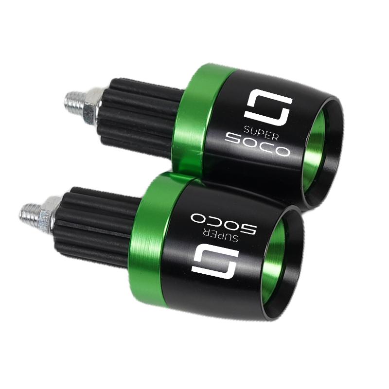 Motorcycle Handlebar Grips Handle Bar Cap End Plugs For Super Soco CPx CUmini CUx TC 50 TC Max Wanderer TCMax Accessories CNC
