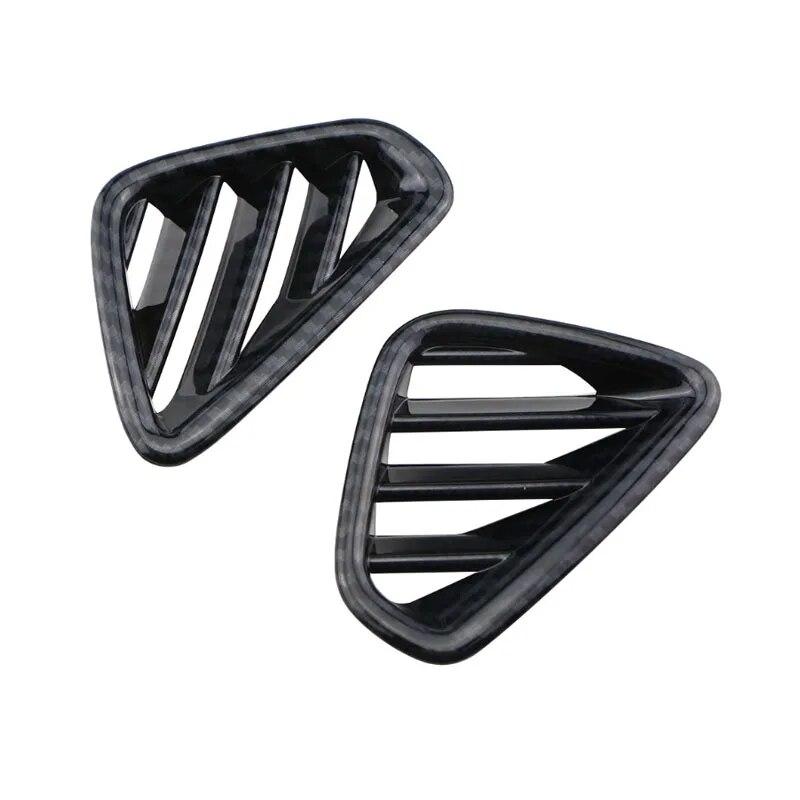 2Pcs/Set Car Air Condition Vent Outlet Decoration Cover Sequins Trim for Hyundai Kona Kauai 2017 -2022 Accessories