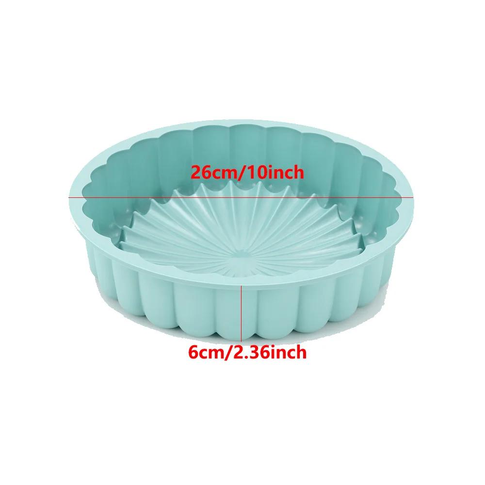 Silicone Round Cake Mold 8 Inch Silicone Cake Pan For Baking Charlotte Cake Pan Baking Strawberry Shortcake Cake Mold DIY Cactus