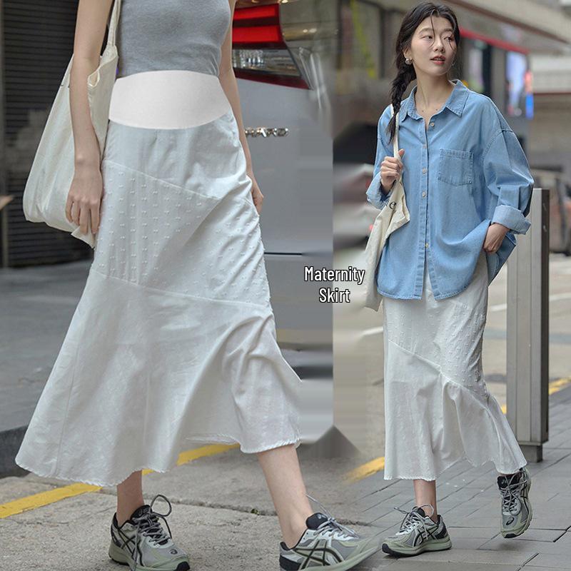 Maternity Spliced Midi Skirt - 2026 Spring/Summer Petite Design L