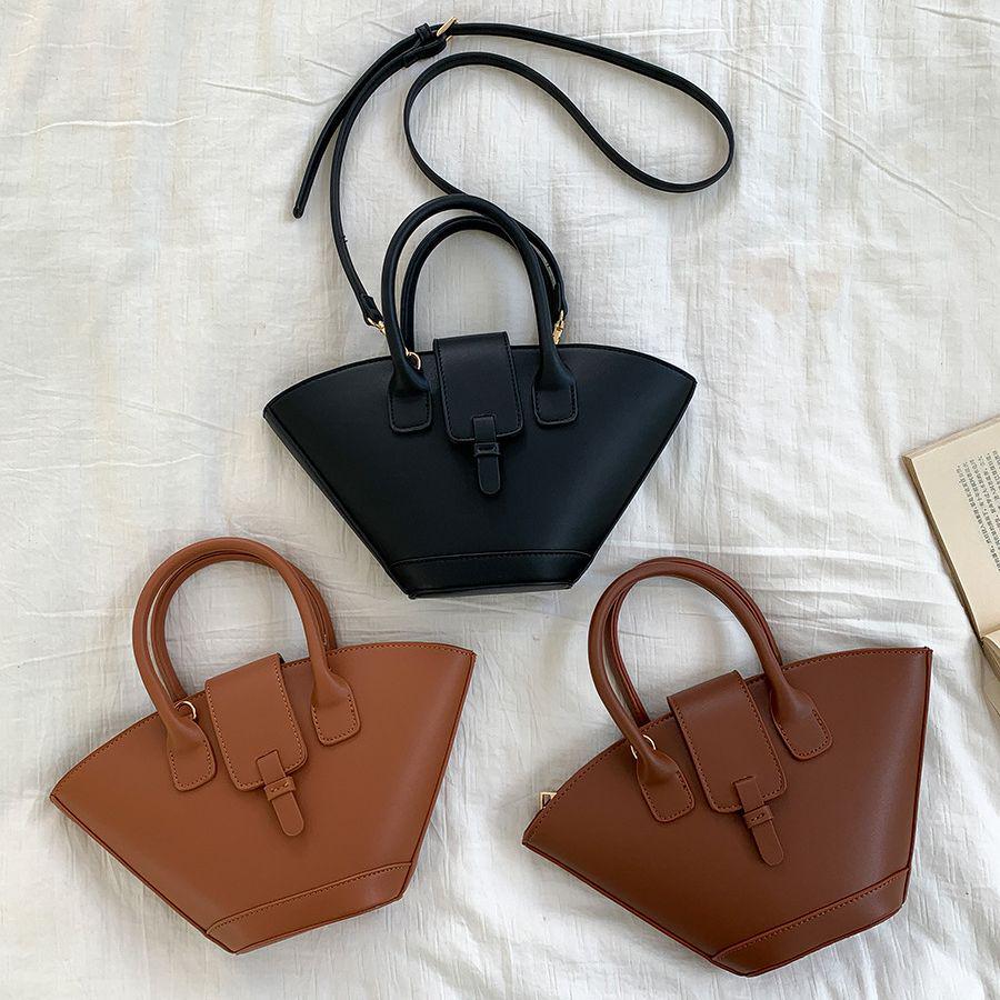 Korean Style Women's Fashion Handbag - Chic PU Crossbody Bucket Bag