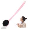 Double-Sided Silicone Bath Brush with Soft Bristles & Long Handle