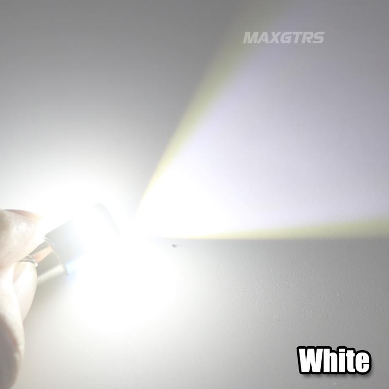 MAXGTRS 2x Car Auto BA9S Bax9s BAY9S Led T4W Wedge W5W 3030 Chip Interior Bulb T2W T3W H5W Parking DRL License Plate Light BA9S 180-Degree белый