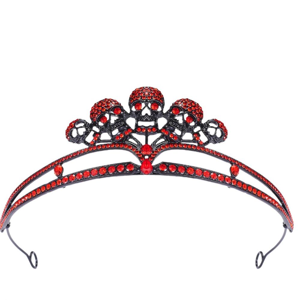 Gothic Skull Crown Halloween Headband Queen Halloween Party Decorations  Men