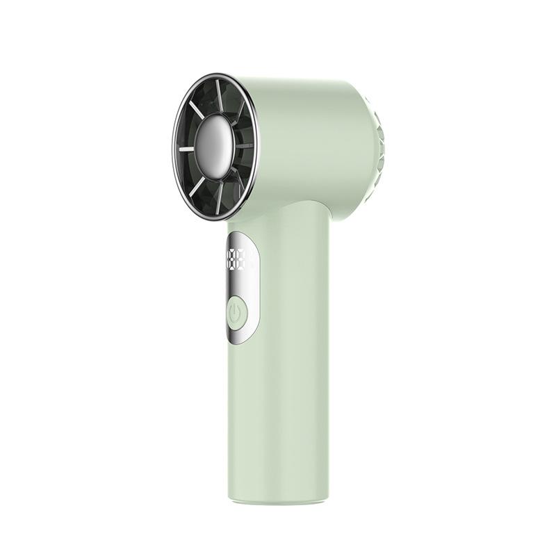 2026 F08 Handheld Turbo Mini Fan: Powerful, Silent, USB Rechargeable, Portable Cooling Device. 124x43x43.4 mm