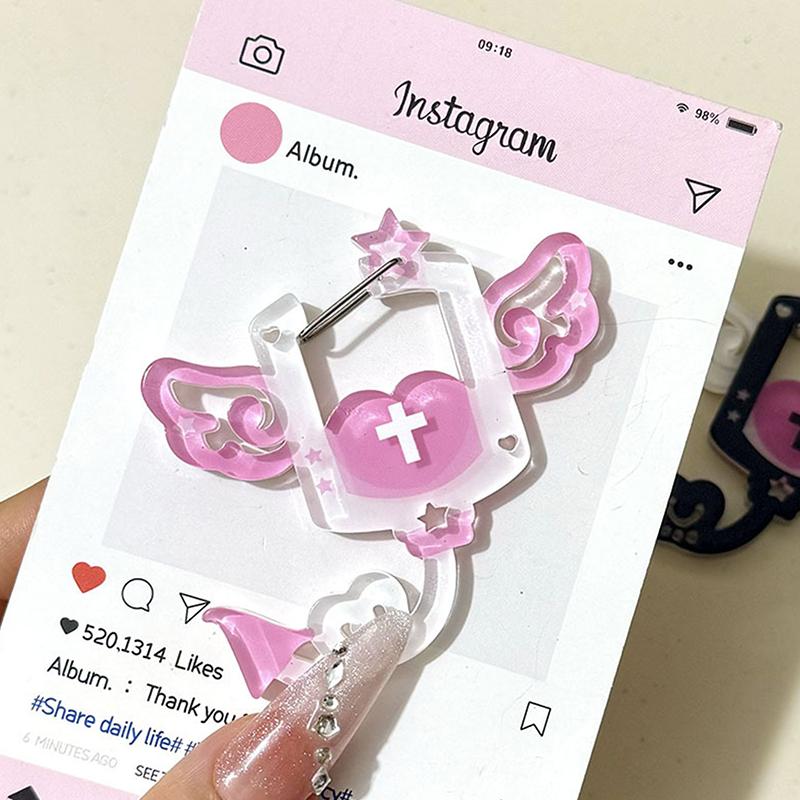 Kreativ Form Karbinhake Koreansk Handtält Dekoration Ryggsäck Hänge Tecknad Väskberlocker Ryggsäcksaccessoarer