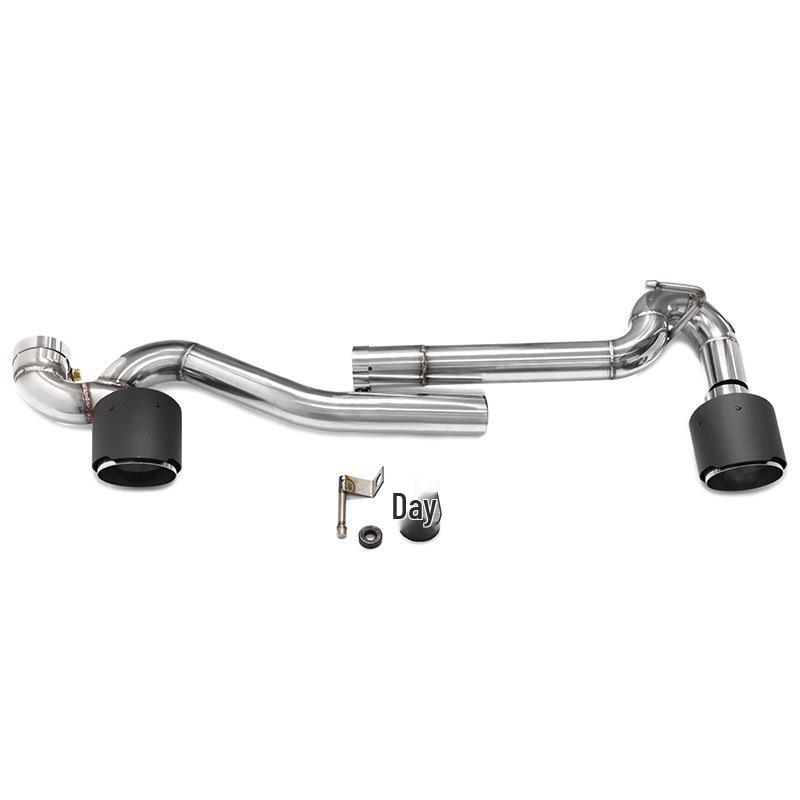 BMW E90/E92/E93 320i/330i/325i Dual-Outlet Black Stainless Steel Tailpipe for MT Conversion