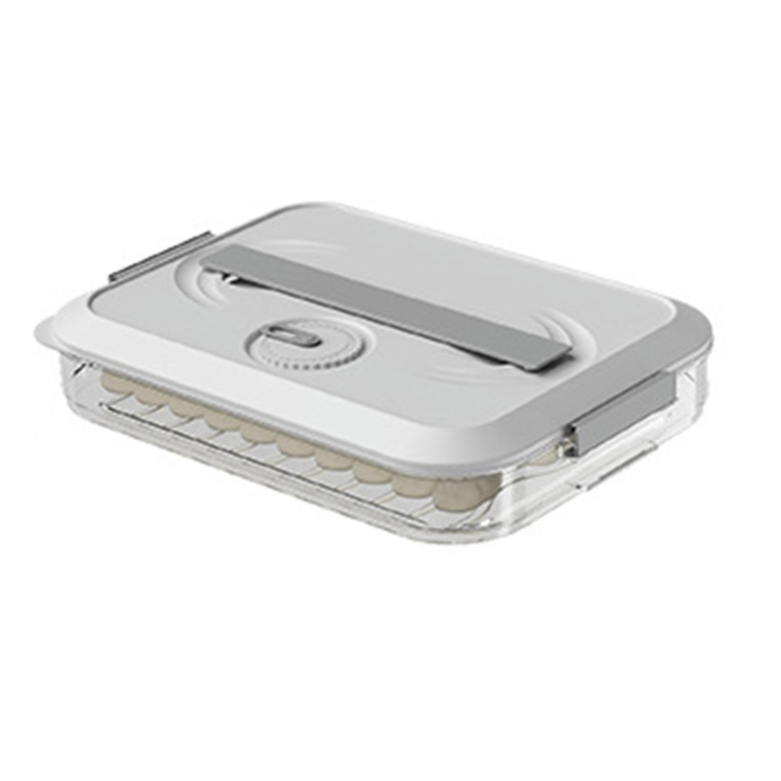 

1/2/3/4 Layer Clear Dumpling Box With Timing Non-Stick Bottom Large Capacity Food Crackers Carrier Box For Refrigerators One