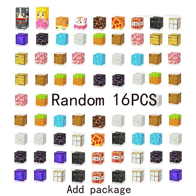 Non-Toxic Nether Portal Magnetic Blocks Toy Build Magnet World Set For Children Stem Montessori Sensory Cubes For Toddlers Gift