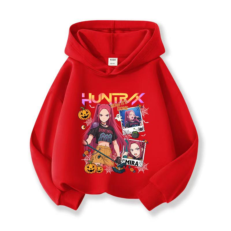 2025 KPop Demon Hunters Hoodie Fashion Sweatshirt Pullover Cute Long Sleeve Autumn Girls Cartoon Y2K Hoody Sportswear