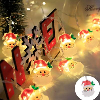Creative Christmas Light String 6m 40Led Elk Deer Santa Claus LED Light Snowman 3m 20Led Xmas Hanging Lamp Xmas Festival