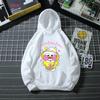 Cute Lalafanfan Hoodies Kawaii Cafe Duck Cartoon Print Boys Hoodies Funny Baby Casual Girl’S White Sweatshirt