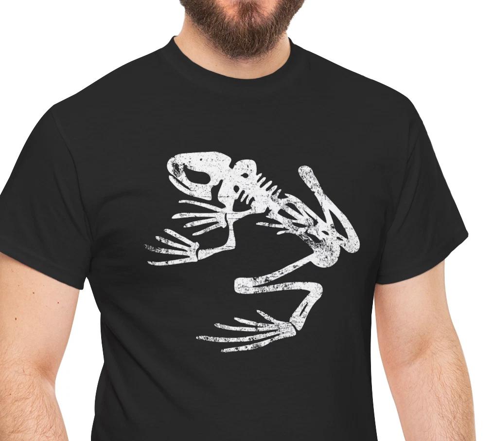 Frogman Bonefrog Distressed White Print T shirt 2XL