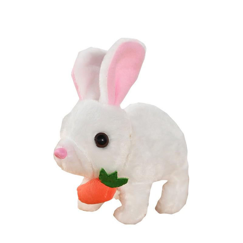 Plush Electric Toy Carrot Rabbit Simulation Pet for Kids