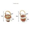 DIY Handmade Dolls Hand Woven Basket Fashion Vine Weaving Basket  Children's Day