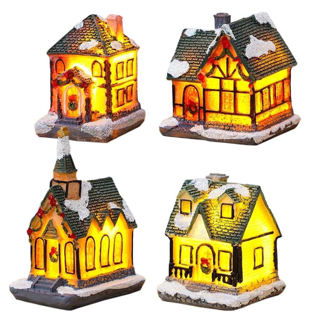 Iikuru Christmas Decorations, Indoor Decor, Accessories, Lights, Ornaments, and Figurines Set (ya195)