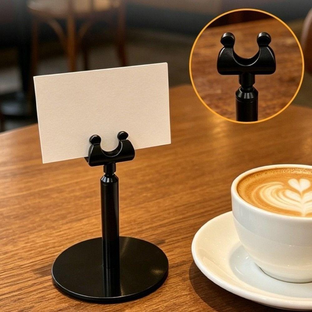 Metal Table Card Clip Stand Telescopic Name Note Photo Display Stand Place Card Holder  Party Decor