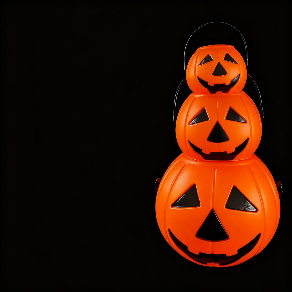 Halloween Hexenkessel Kürbis Geist Süßigkeiten Eimer Plastik Mini Halter Süßes oder Saures Partyzubehör Dekoration