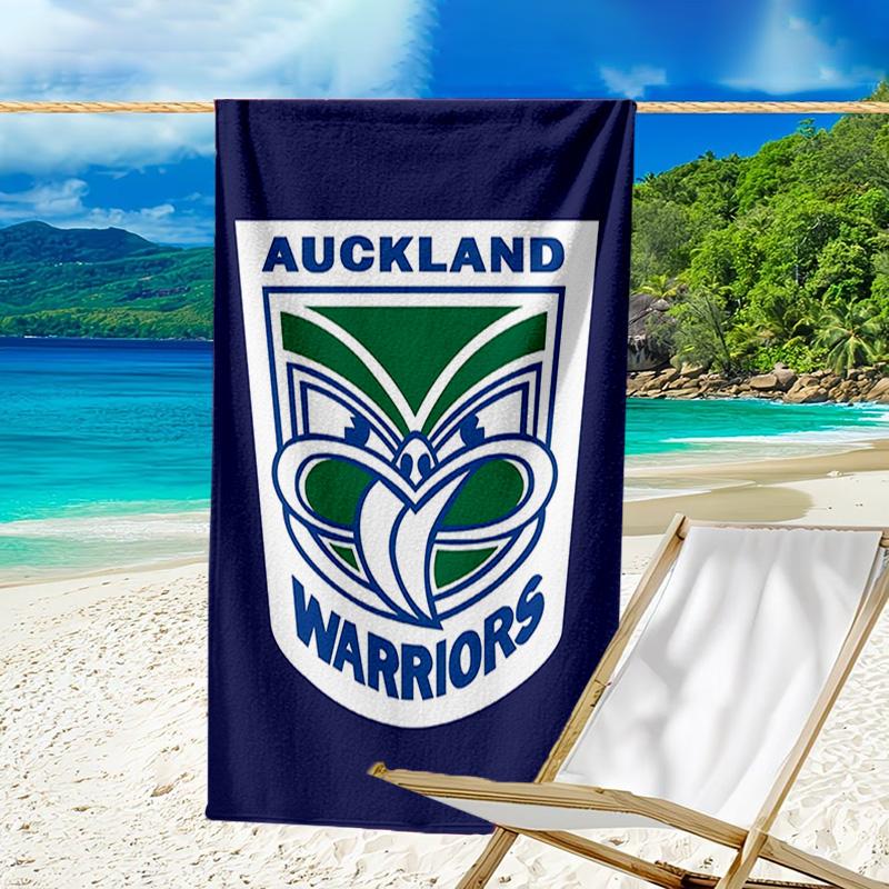 1pc Football Team (10) Beach Towel, Beach and Seaside Swimming Pool Equipment, Fashion Pattern, Rectangular, Travel Essentials