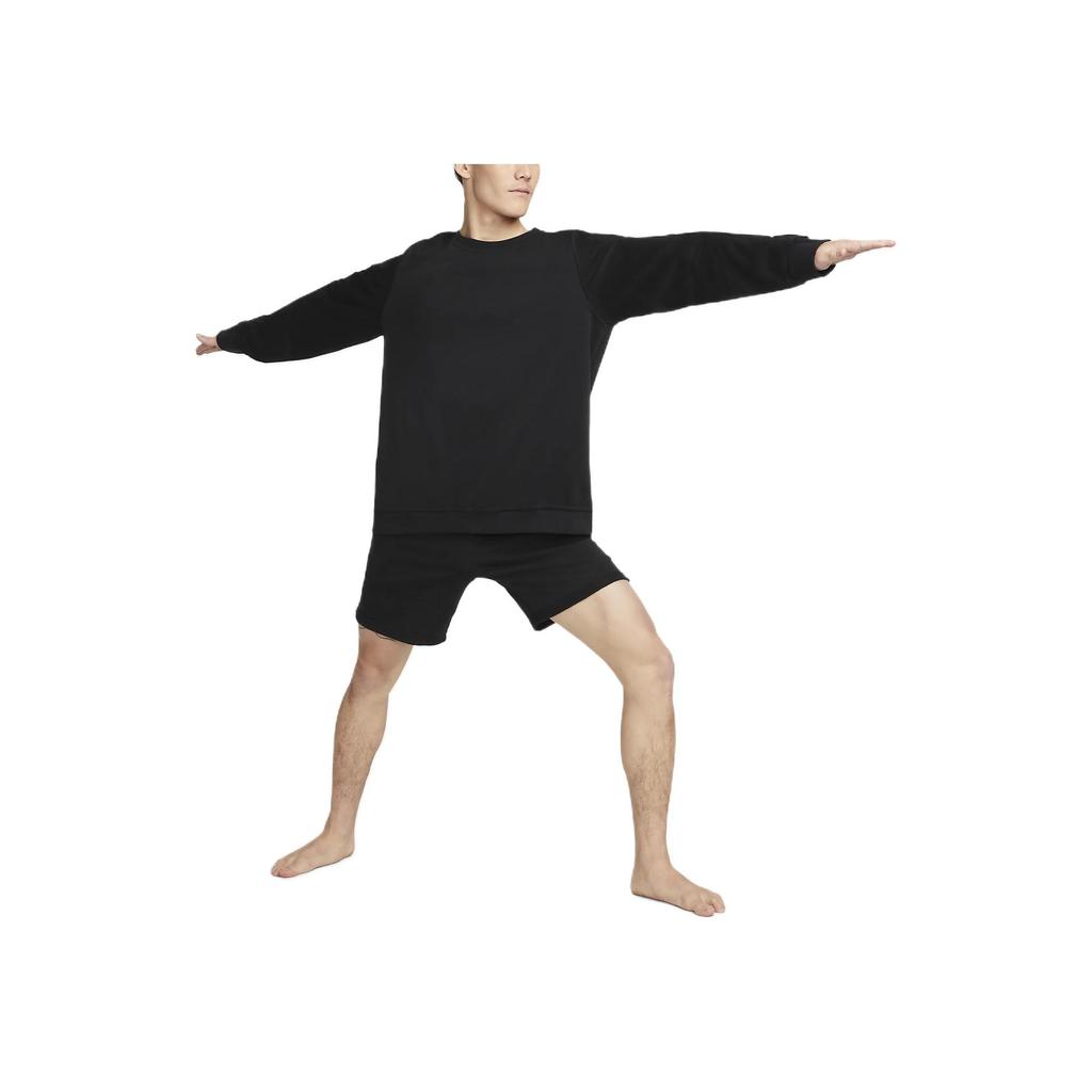 Nike Yoga Therma-FIT Printed Logo Sports Shorts Men Bottoms Black DM7832-010