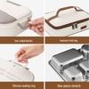 TAFUCO Divided 304 Stainless Steel Titanium Coated Lunch Box