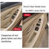 Inner Door Panel Handle Pull Trim Cover Set For BMW 5 Series F10 F11 2010-2016