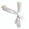 Elegant Wedding Gloves Full Finger Satin Gloves Sunscreen Beaded Bridal Gloves  Wedding