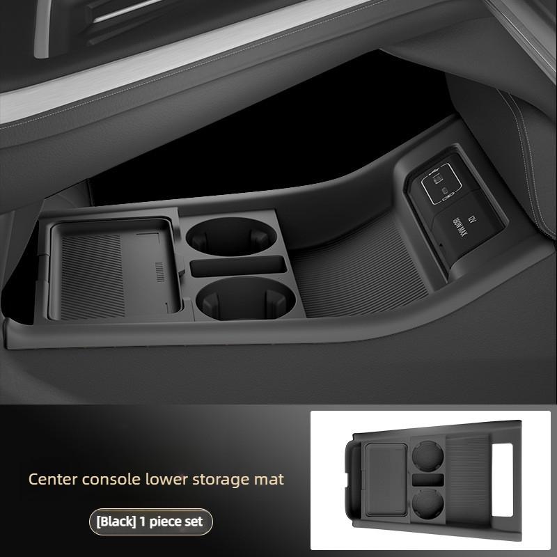 Central Console Storage Box for Xpeng G9 2025 2026 Under Armrest Silicone Tray Multi-functional Mat Car Interior Accessories