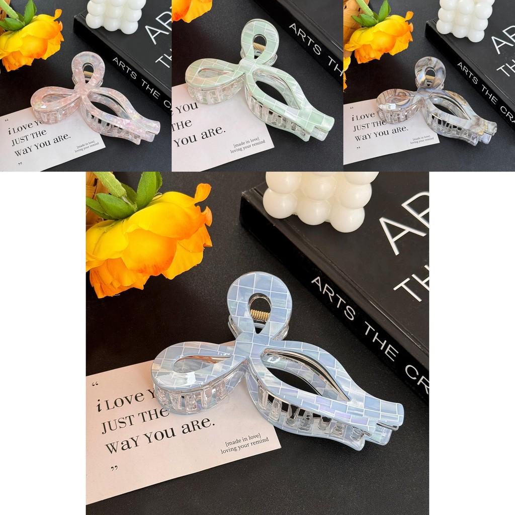 Chic Acetate Butterfly Knot Hair Clip Multi-color Trendy Fashion Claw For Women
