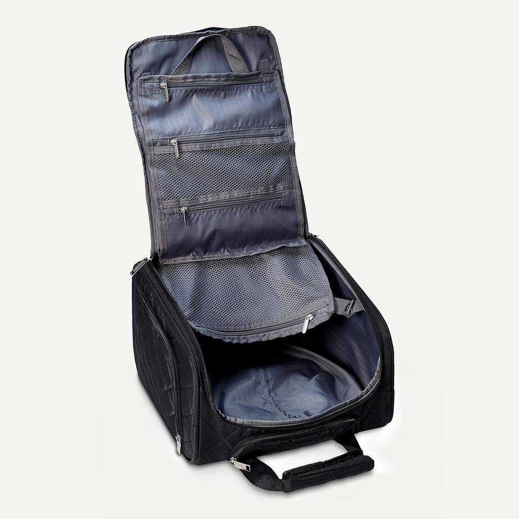 Amazon Basic Carry Bag, Under-Seat, Black Quilted, One Size