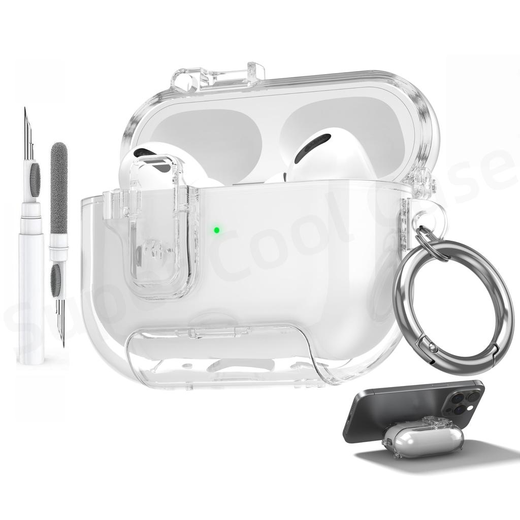 For AirPods Pro 3 Earphone Case For AirPods Pro 3 Case Full Body Shockproof Protective Phone Stand Style Case For AirPods Pro 3