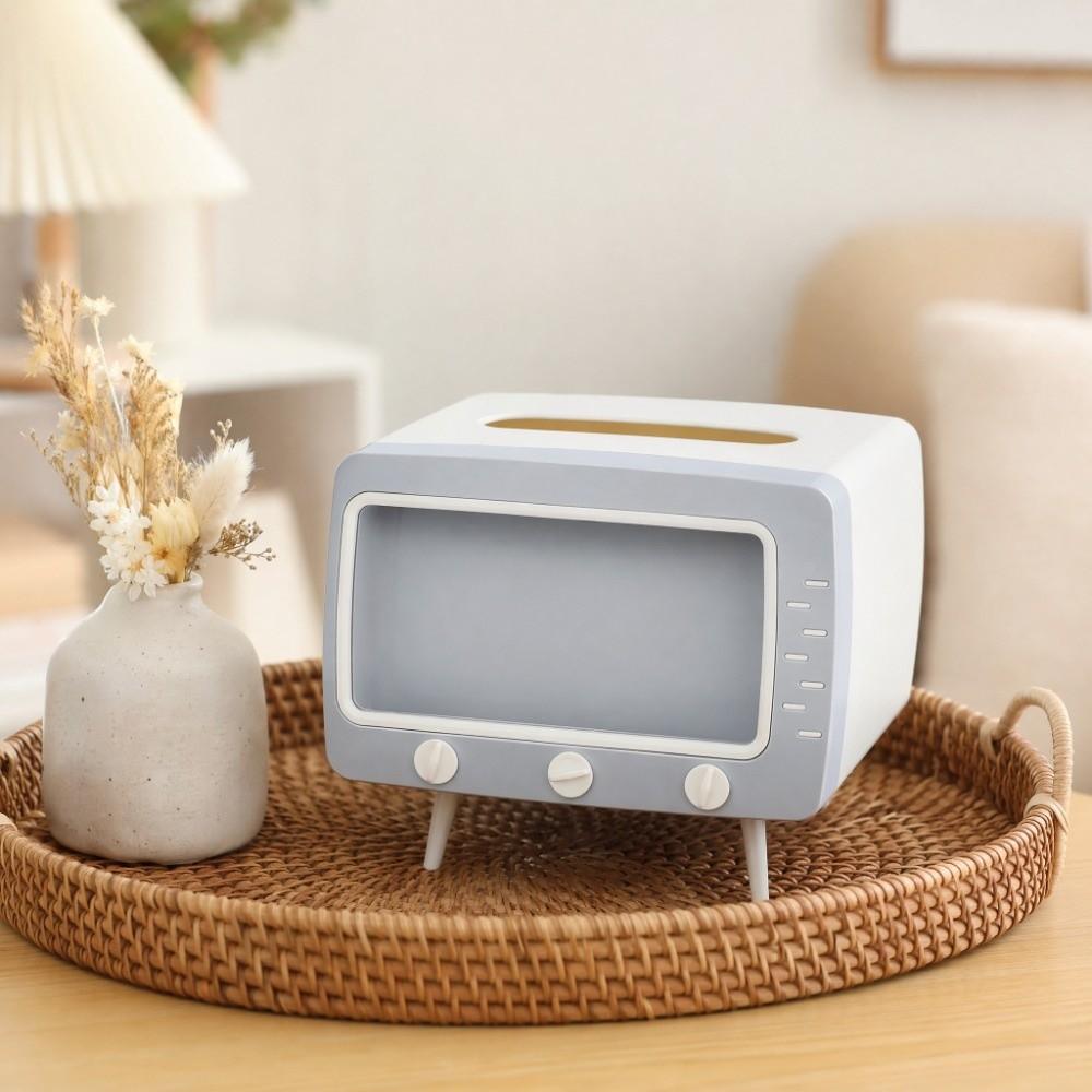 Square Paper Storage Box Phone Holder Tissue Dispenser TV Desktop Tissue Box  Household