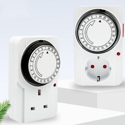 15 Minutes Intervals Energy Saving Timer Socket 24 Hour Segment Timer  High Power Appliances
