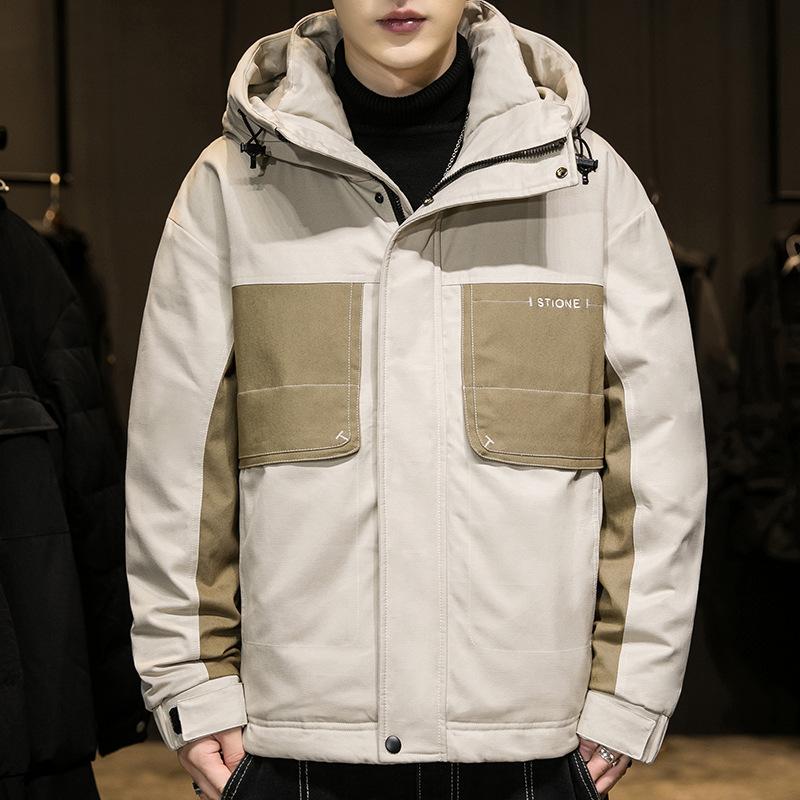 

Мужской пуховик пух белой утки модный парный пуховик модный парный пуховик утолщенная повседневная хлопковая куртка пуховик XXXL