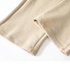 Men's Spring and Fall Casual Straight Leg Vertical Vertical Solid Color Wide Leg Pants Winter Cotton and Fleece Thick Long Pants