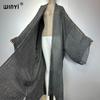 WINYI  hochwertig bequem Damen Weicher Cardigan Lockeres Kleid Party Boho Maxi Strand Urlaub Bade-Überwürfe Afrika Kimono