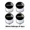 For Seat 4pcs 56/60mm Car Wheel Center Hub Caps Emblem Stickers Tire Rim Covers Auto Accessories CUPRA Altea Leon 5f Ibiza 6j ibz023