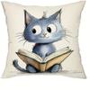 Bohemian 3D Black Cat Cushion Cover Pillowcase Home Bedroom Living Room Decor Home Decoration Zipper Washable Fast Shipping