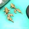 Koi stud earrings, goldfish jewelry, exquisite charm, niche elegance
