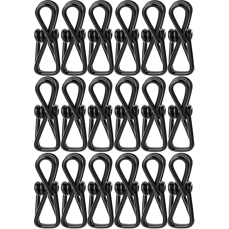 Mr. Pen- PVC-Coated Utility Clips, 2 Inch, 18 Pack, Colorful, PVC-Coated Steel Chip Bag Clips for Sealing Food, Paper Holder, Clothesline Clip for