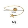 Ocean Style Open Cuff Armlet Seashell Spiral Arm Bracelet New Cuff Arm Ring  Women