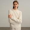 Women's Sequined Cashmere Sweater - Thickened Roll-Edge Round Neck, Versatile Autumn/Winter Casual Knit Base Layer