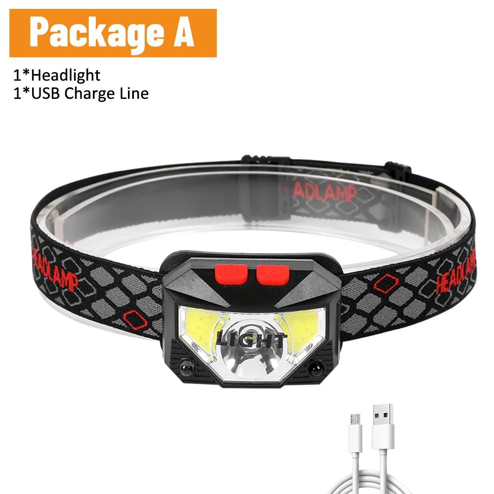 

Сильный свет индукционный налобный фонарь светодиодный перезаряжаемый налобный фонарь ИК датчик движения налобный фонарь водонепроницаемый кемпинговый передний фонарь