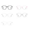 Transparent Pink Frame Polygon Anti Blue Light Myopia Glasses Finished Women Stundent Prescription Spectacles 0 -0.5 -1.0 To -6