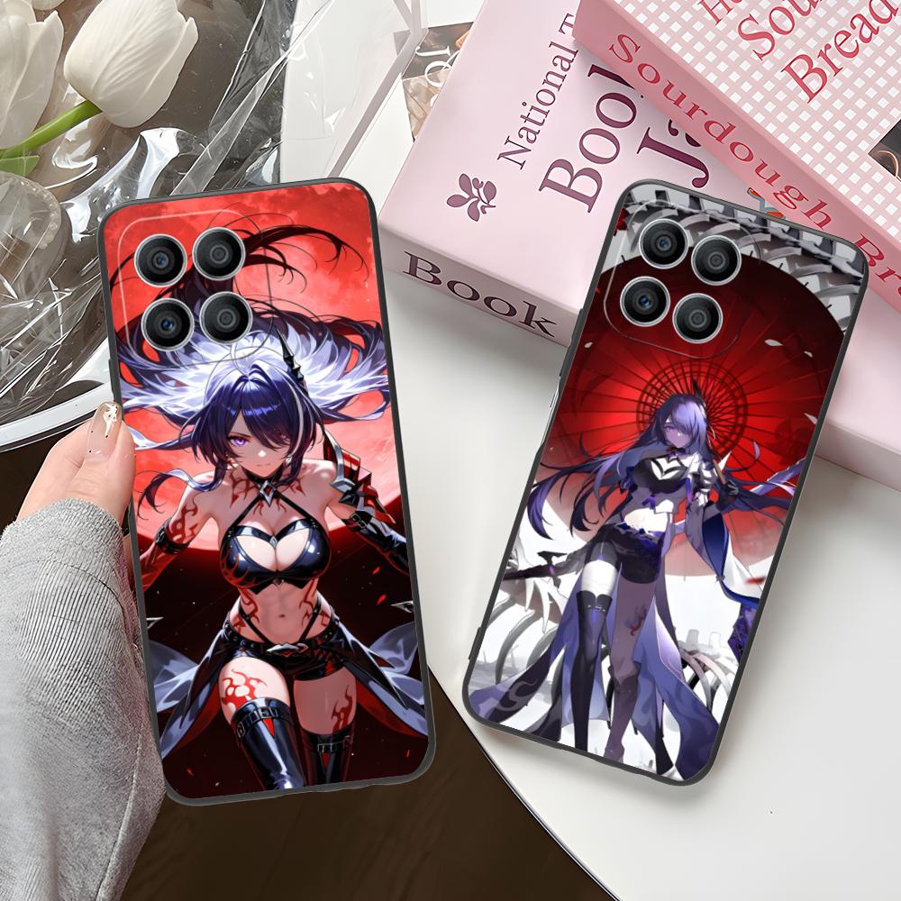 HSR Acheron Matte TPU Mobile Phone Case for Honor 90 80 70 60 50 30 20 10 9 8 7 Pro S SE Lite 5G Colorful Printing Cover