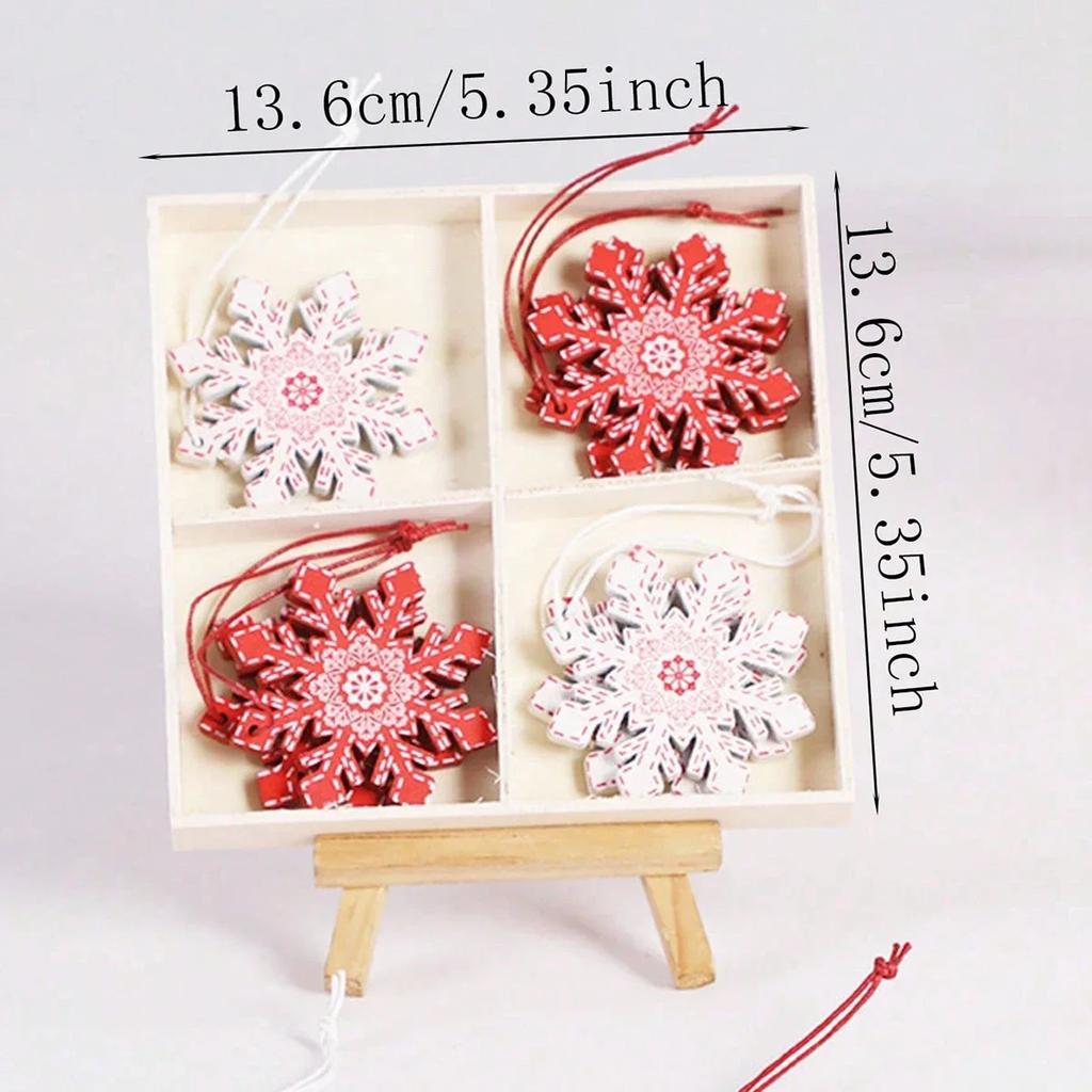 1pc-Christmas Wooden Pendant, Christmas Tree Hanging Decoration, New Year's Christmas Gift Decoration, Home Decoration