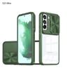 Protective And Stylish! Two-in-one Samsung S23 Ultra Phone Case In Trendy Colors Navy Blue Blue+pink Chinese Red Purple Olive Green Black Pink+green